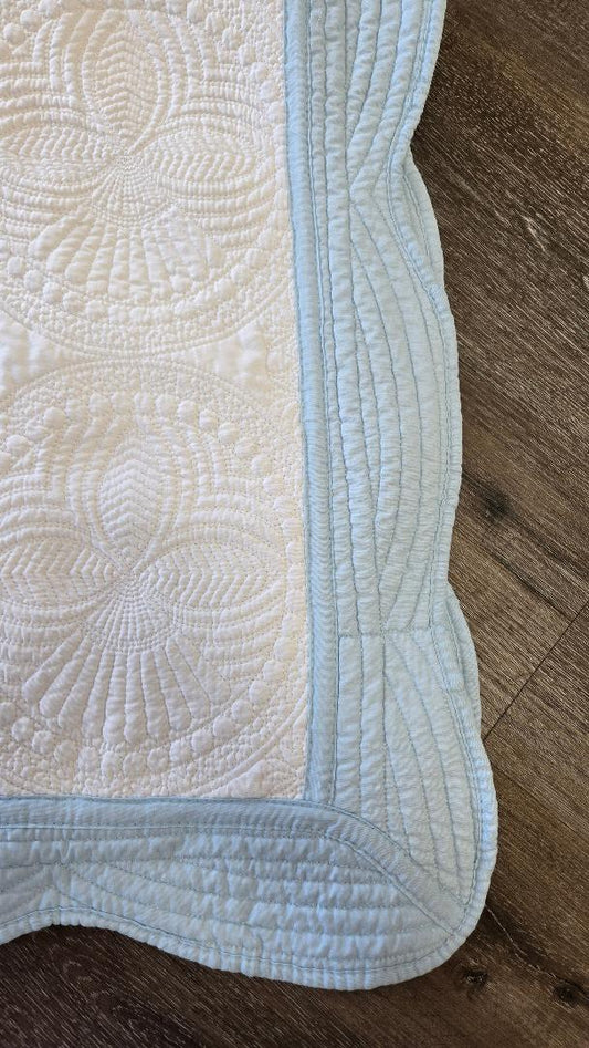 Embroidered Farm Initial Quilt