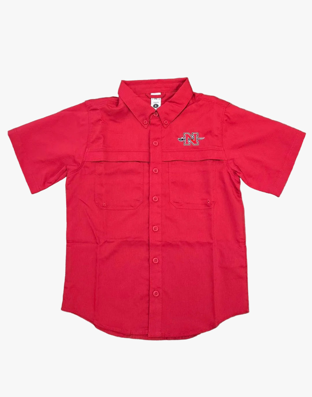 Youth Nicholls Embroidered BAW Fishing Shirt