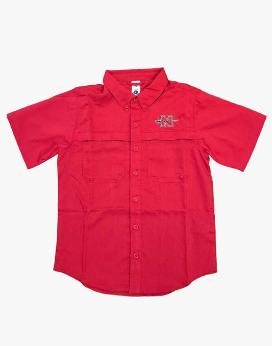 Youth Nicholls Embroidered BAW Fishing Shirt