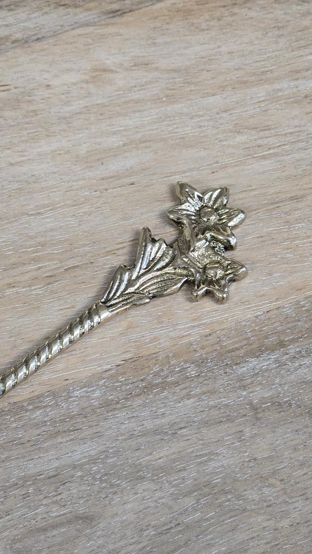 Gold Floral Coffee Spoon