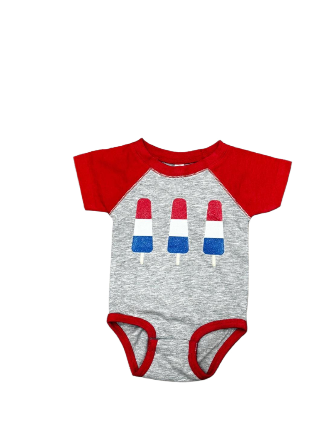 Glitter Popsicle Raglan Onesie
