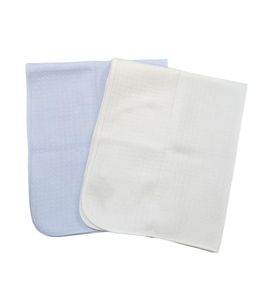 Quilted Pearl Receiving Blanket