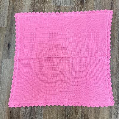 Scallop Edge Knit Blanket
