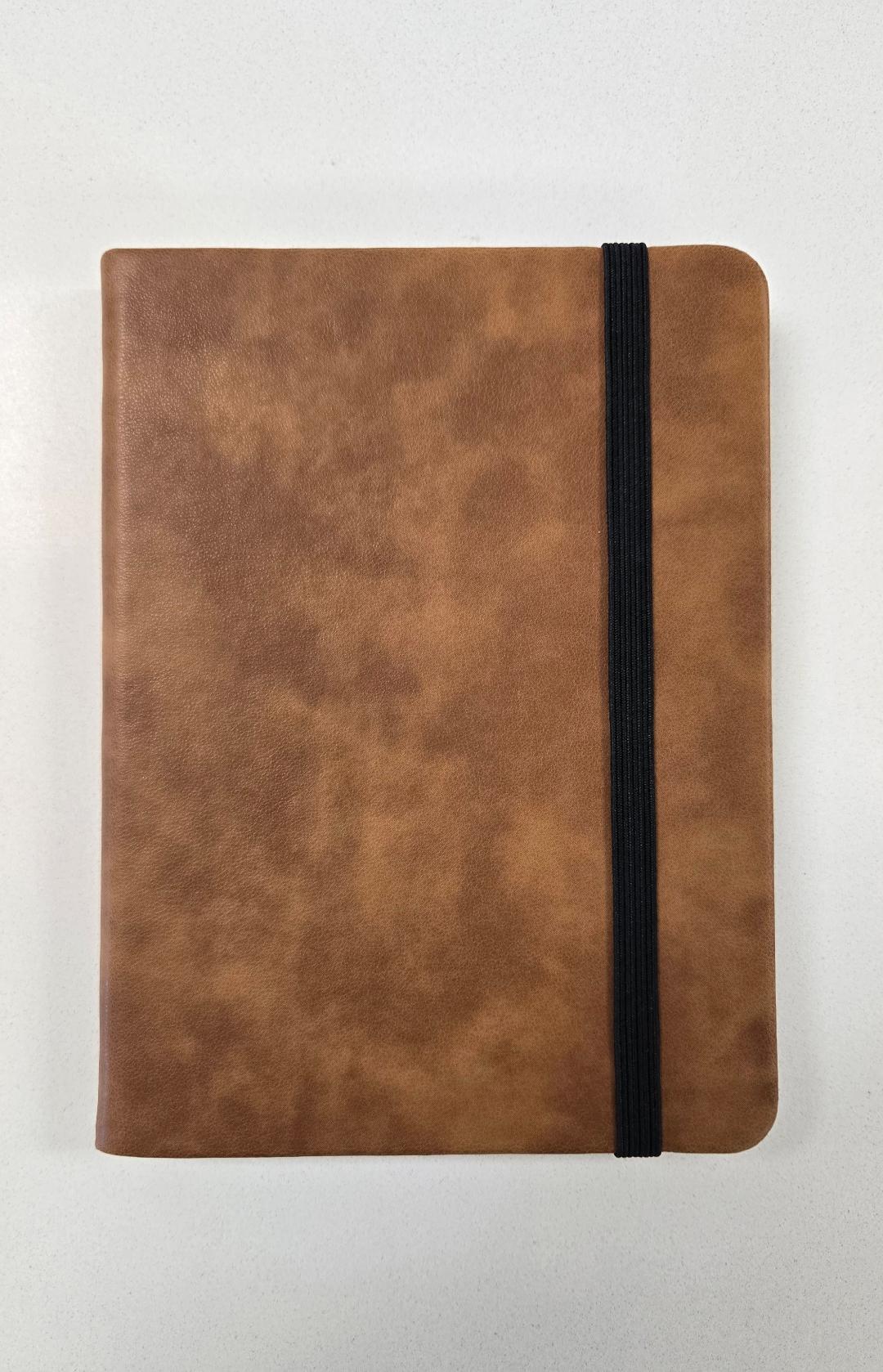 Small Faux Leather Laser Engravable Notebook