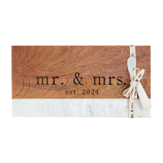2024 Mr. & Mrs. Wood and Marble Board Set