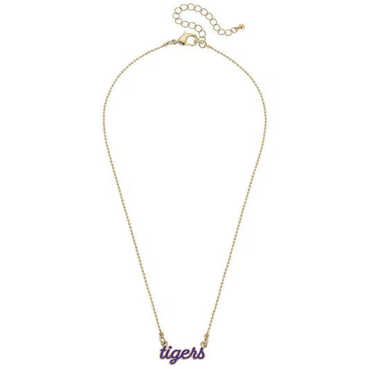 Tigers Script Necklace