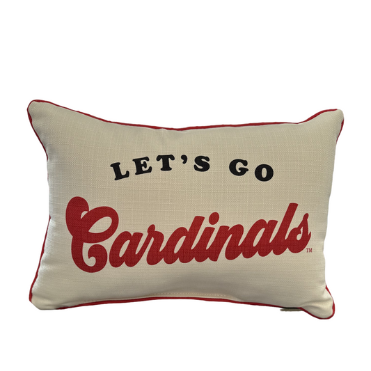 Let's Go Cardinals Pillow