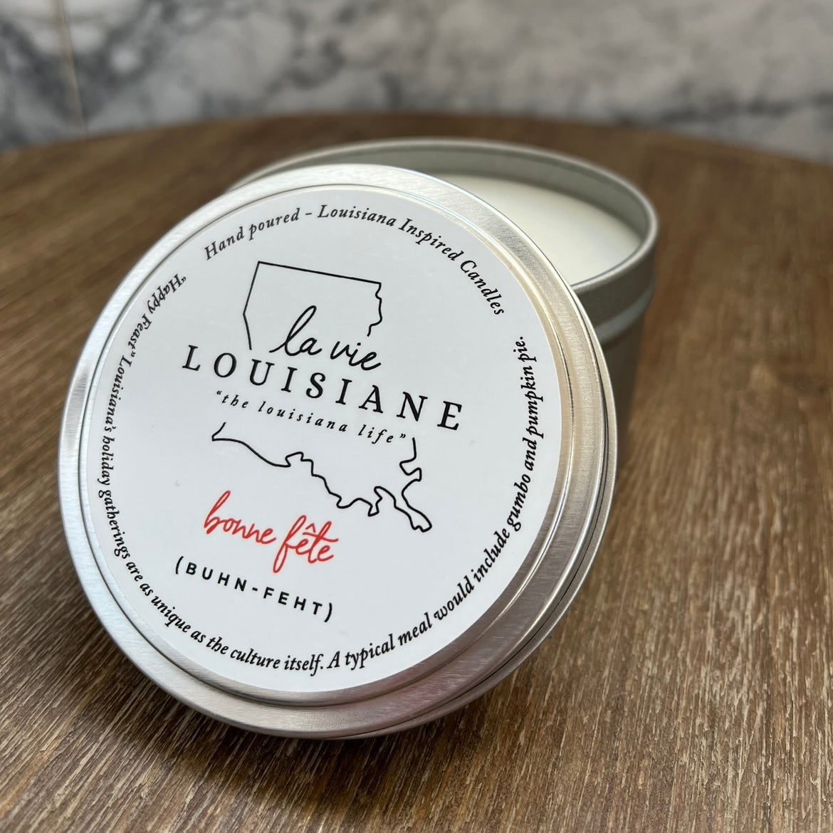 La Vie Louisiana Candle in Tin Jar
