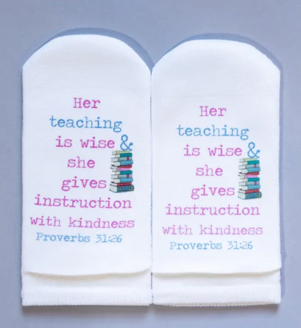 Proverbs 31:26 Socks