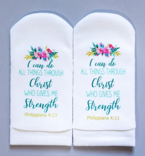 Philippians 4:13 Socks