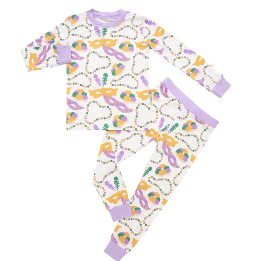 Mardi Gras 2 Piece PJ Set